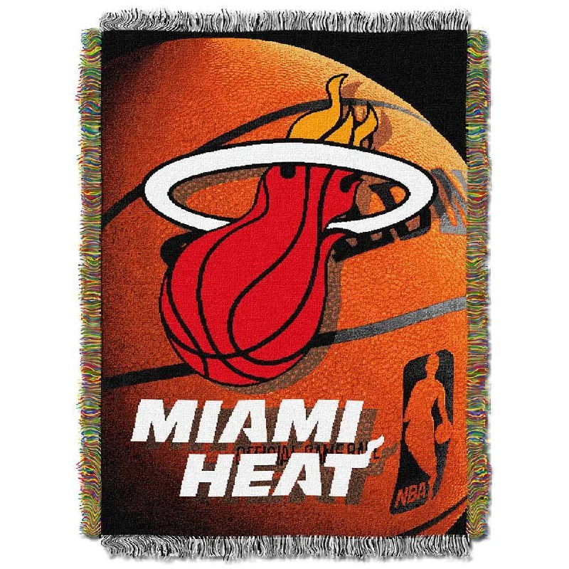 Fleece blankets for a cozy and plush textureNBA Miami Heat Woven Tapestry Throw