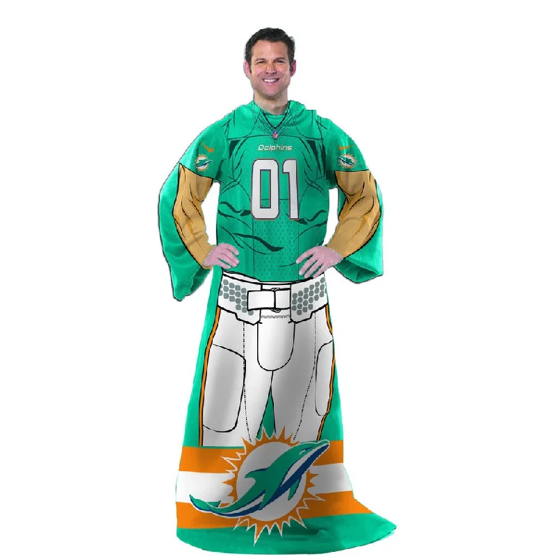 Bamboo fiber blankets with natural antibacterial propertiesNFL 024 Dolphins Uniform Comfy Throw