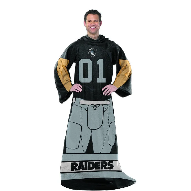 Chenille blankets with a thick and fuzzy textureNFL 024 Raiders Uniform Comfy Throw