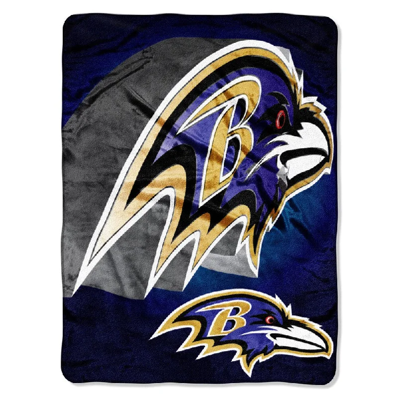 Rayon from bamboo blankets for a silky and breathable feelNFL 068 Ravens Bevel Micro Throw