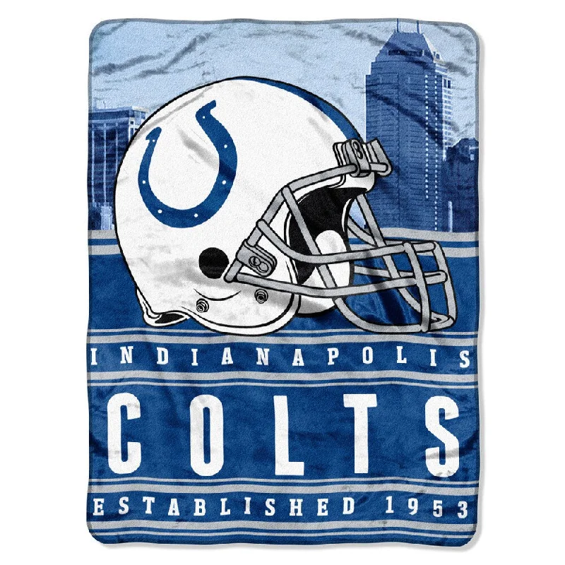 Queen - size blankets for standard - sized bedsNFL 071 Colts Stacked Silk Touch Raschel Throw Queen - size blankets for standard - sized bedsNFL 071 Colts Stacked Silk Touch Raschel Throw