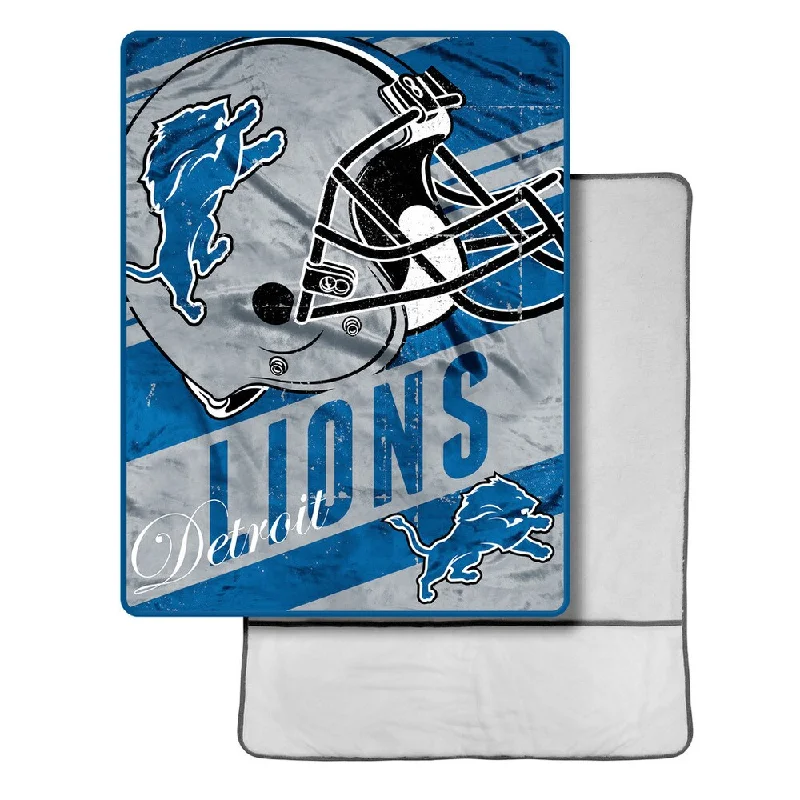 King - size blankets to cover large beds comfortablyNFL 113 Lions Foot Pocket Throw