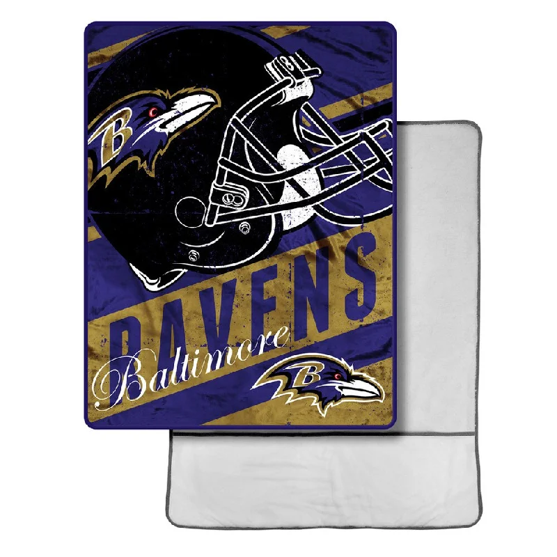 Synthetic fiber blend blankets for a budget - friendly choiceNFL 113 Ravens Foot Pocket Throw