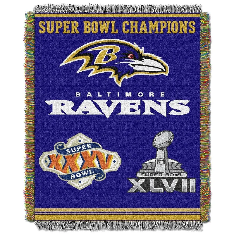 Linen blankets with a rustic and textured lookNFL Baltimore Ravens Woven Tapestry Throw Linen blankets with a rustic and textured lookNFL Baltimore Ravens Woven Tapestry Throw