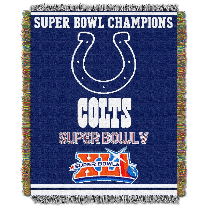 Alpaca wool blankets for a hypoallergenic and warm optionNFL Indianapolis Colts Tapestry Throw