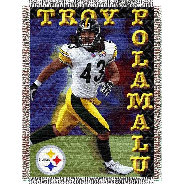 Rayon from bamboo blankets for a silky and breathable feelNFL Pittsburgh Steelers Troy Polamahu Woven Tapestry Throw Rayon from bamboo blankets for a silky and breathable feelNFL Pittsburgh Steelers Troy Polamahu Woven Tapestry Throw