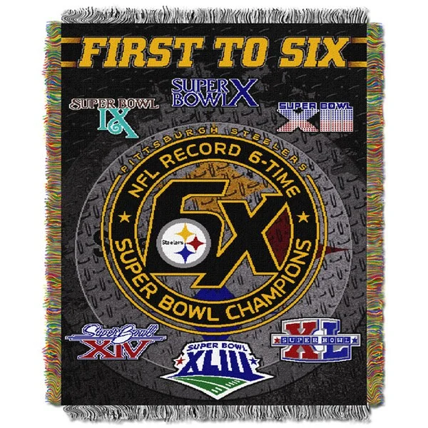 King - size blankets to cover large beds comfortablyNFL Pittsburgh Steelers Woven Tapestry Throw