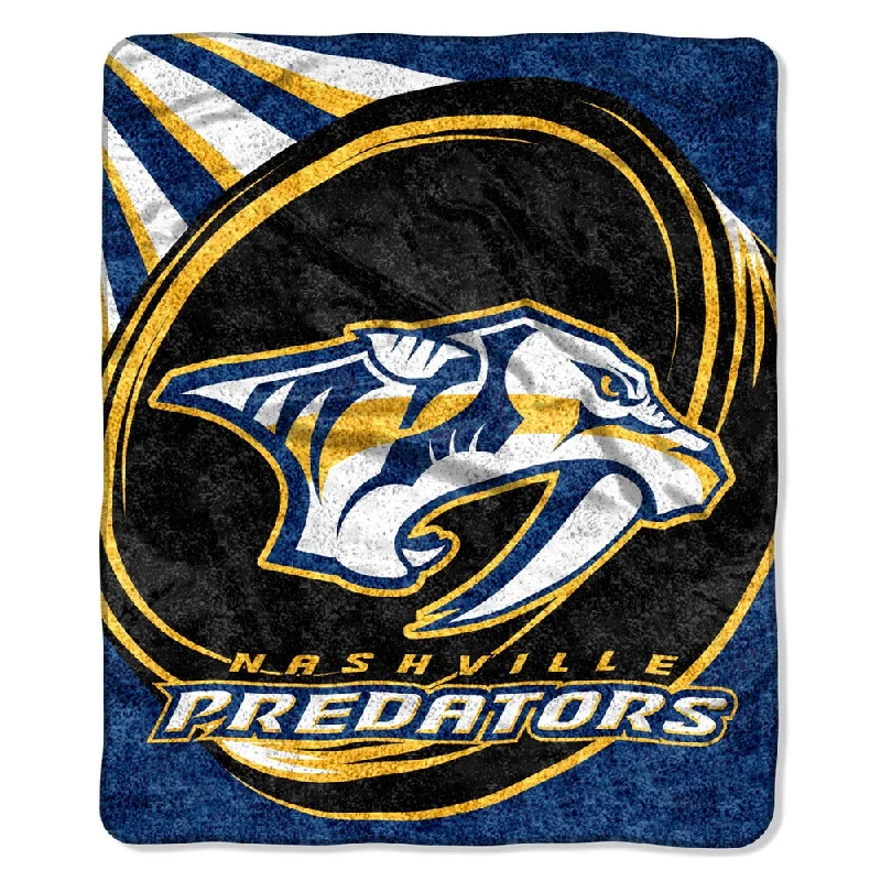 Rayon from bamboo blankets for a silky and breathable feelNHL 065 Predators Sherpa Puck Throw Rayon from bamboo blankets for a silky and breathable feelNHL 065 Predators Sherpa Puck Throw