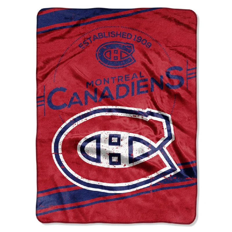 King - size blankets to cover large beds comfortablyNHL 801 Canadiens Stamp Raschel Throw King - size blankets to cover large beds comfortablyNHL 801 Canadiens Stamp Raschel Throw