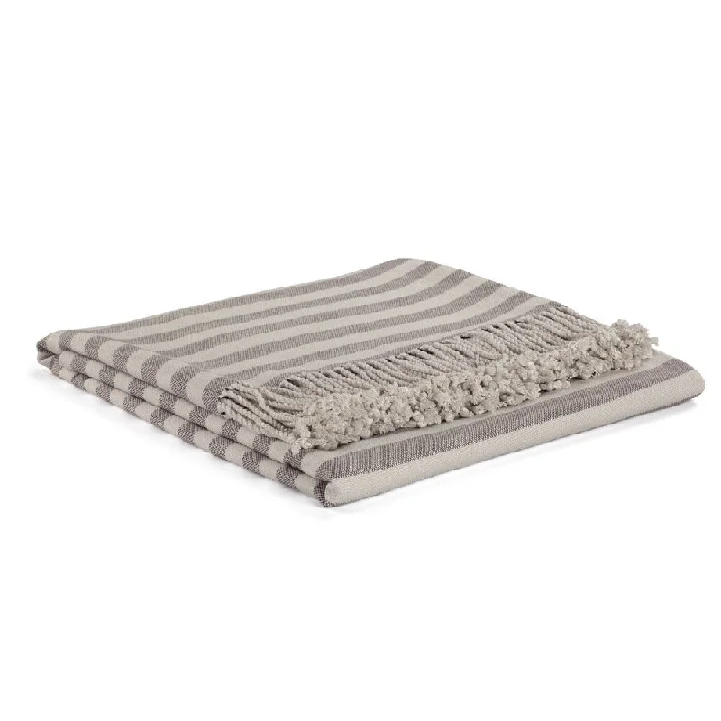 Cotton blankets for breathability and a lightweight feelSlate Striped Rayon from Bamboo Throw Cotton blankets for breathability and a lightweight feelSlate Striped Rayon from Bamboo Throw