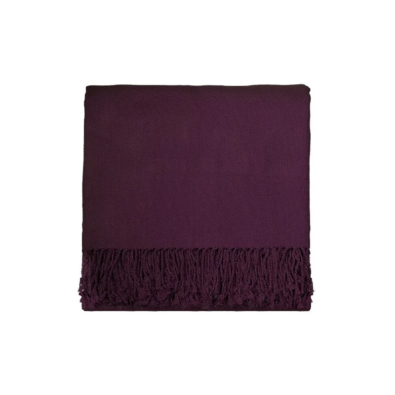 Linen blankets with a rustic and textured lookSolid Rayon from Bamboo 50 x 70 Plum Throw Linen blankets with a rustic and textured lookSolid Rayon from Bamboo 50 x 70 Plum Throw