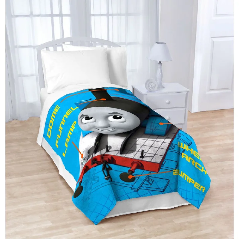 Chenille blankets with a thick and fuzzy textureThomas The Tank Engine T-Block Fleece Twin Blanket Chenille blankets with a thick and fuzzy textureThomas The Tank Engine T-Block Fleece Twin Blanket