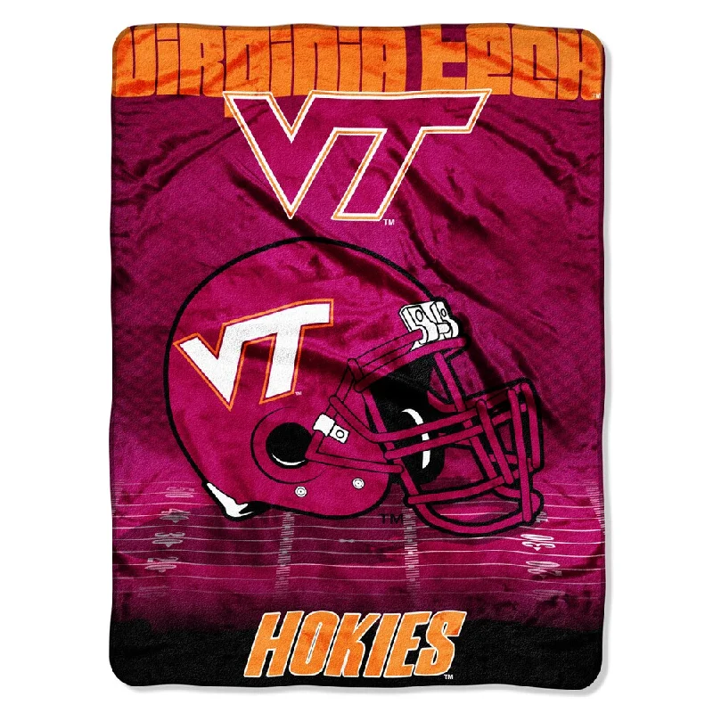 Recycled polyester blankets for an eco - conscious optionVirginia Tech Overtime Micro Fleece Throw Blanket - Multi