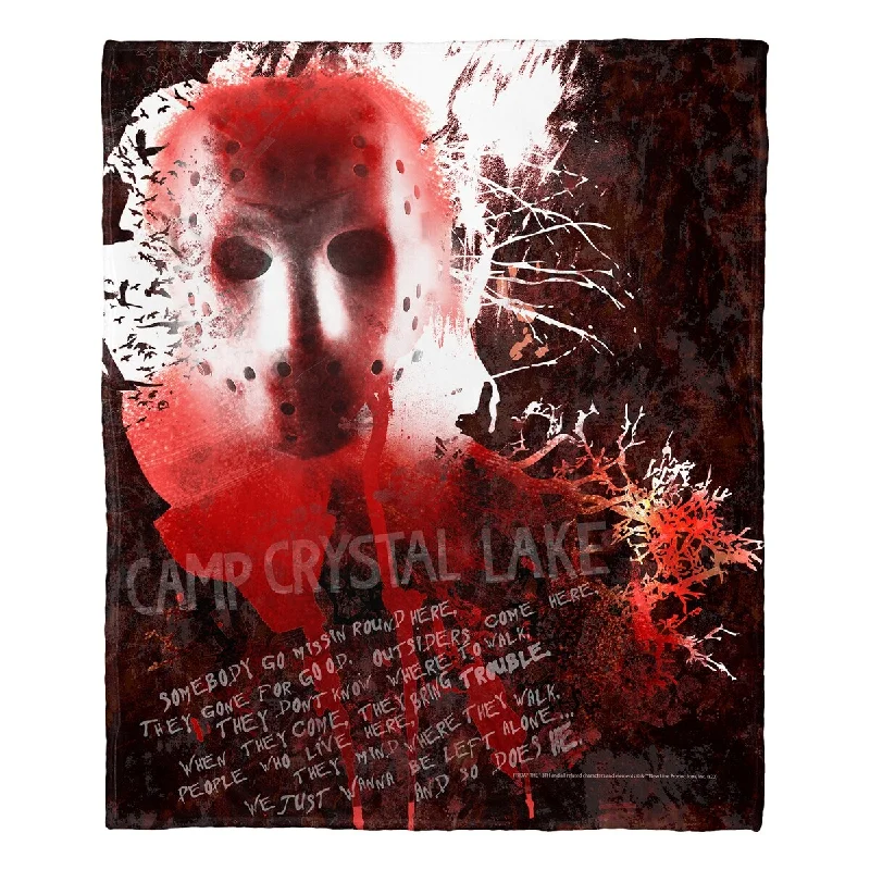 Bamboo fiber blankets with natural antibacterial propertiesWarner Brothers Friday the 13th The Killer of Camp Crystal Lake Silk Touch Throw Blanket Bamboo fiber blankets with natural antibacterial propertiesWarner Brothers Friday the 13th The Killer of Camp Crystal Lake Silk Touch Throw Blanket