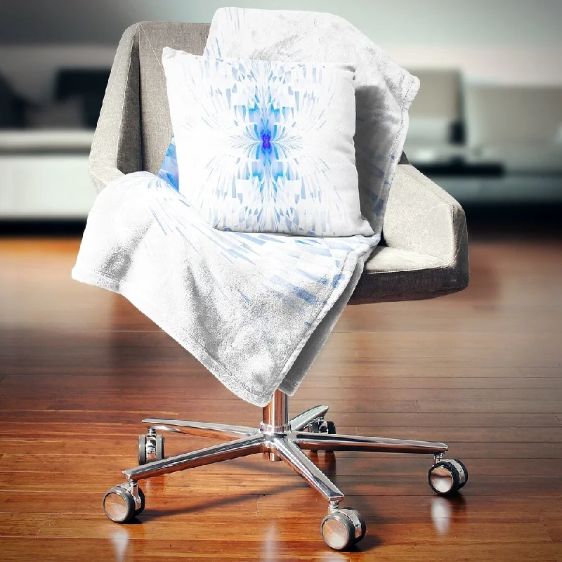 Alpaca wool blankets for a hypoallergenic and warm optionDesignart 'Blue Butterfly Outline on White' Abstract Throw Blanket Alpaca wool blankets for a hypoallergenic and warm optionDesignart 'Blue Butterfly Outline on White' Abstract Throw Blanket
