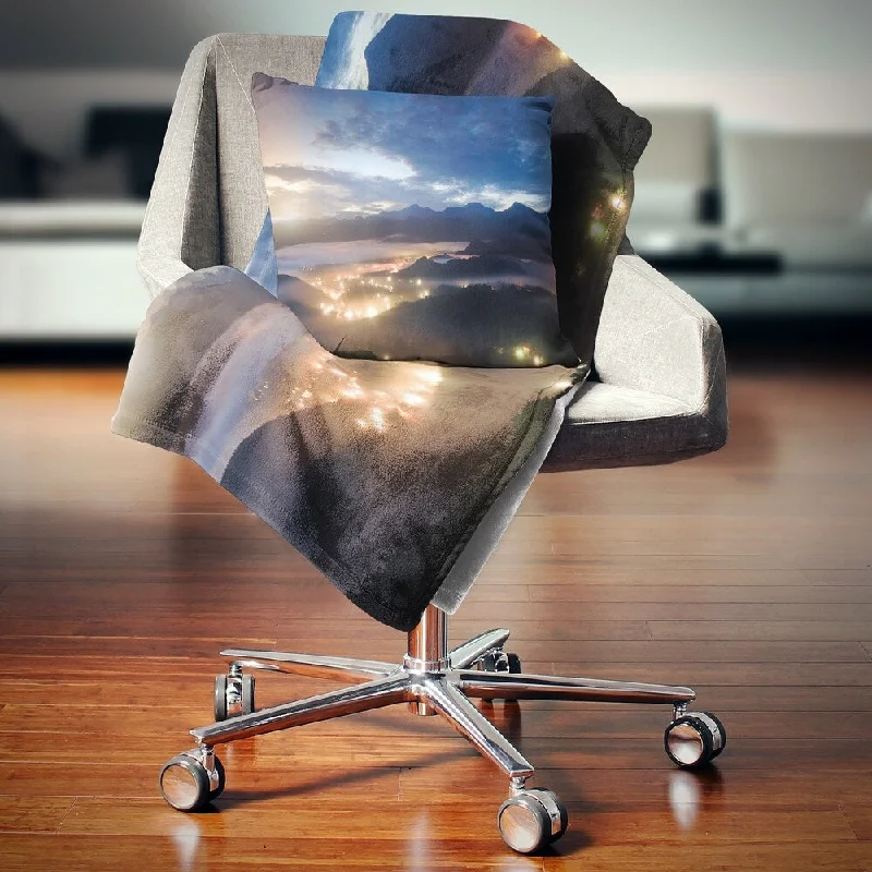Mohair blankets with a unique sheen and softnessDesignart 'Blue Cloudy Summer Sunrise' Landscape Photo Throw Blanket Mohair blankets with a unique sheen and softnessDesignart 'Blue Cloudy Summer Sunrise' Landscape Photo Throw Blanket
