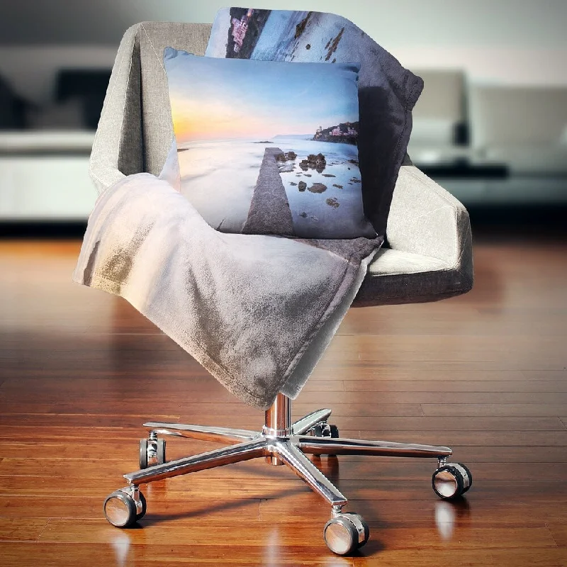 Acrylic blankets for a soft and affordable alternativeDesignart 'Castiglioncello Bay Concrete Pier' Seascape Throw Blanket Acrylic blankets for a soft and affordable alternativeDesignart 'Castiglioncello Bay Concrete Pier' Seascape Throw Blanket