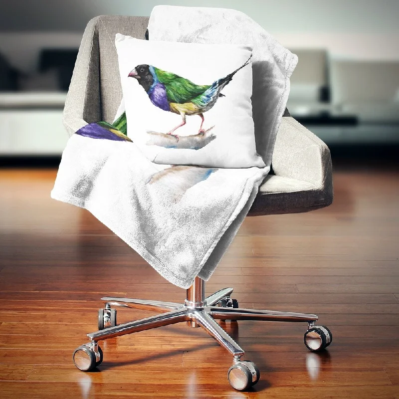 Cashmere blankets for ultimate softness and luxuryDesignart 'Gould Finch' Animal Throw Blanket Cashmere blankets for ultimate softness and luxuryDesignart 'Gould Finch' Animal Throw Blanket